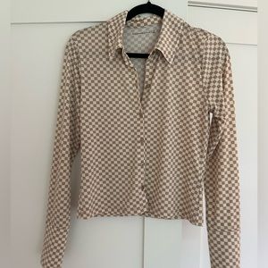 Abercrombie button front top